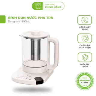 Bình đun nước pha trà khay lọc chuyên dụng 1800ml