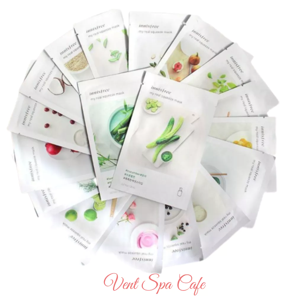 Mặt nạ dưỡng trắng da Hàn Quốc INNISFREE My Real Squeeze Mask Mặt nạ giấy 20ml miếng đắp mặt dưỡng ẩm chuyên sâu