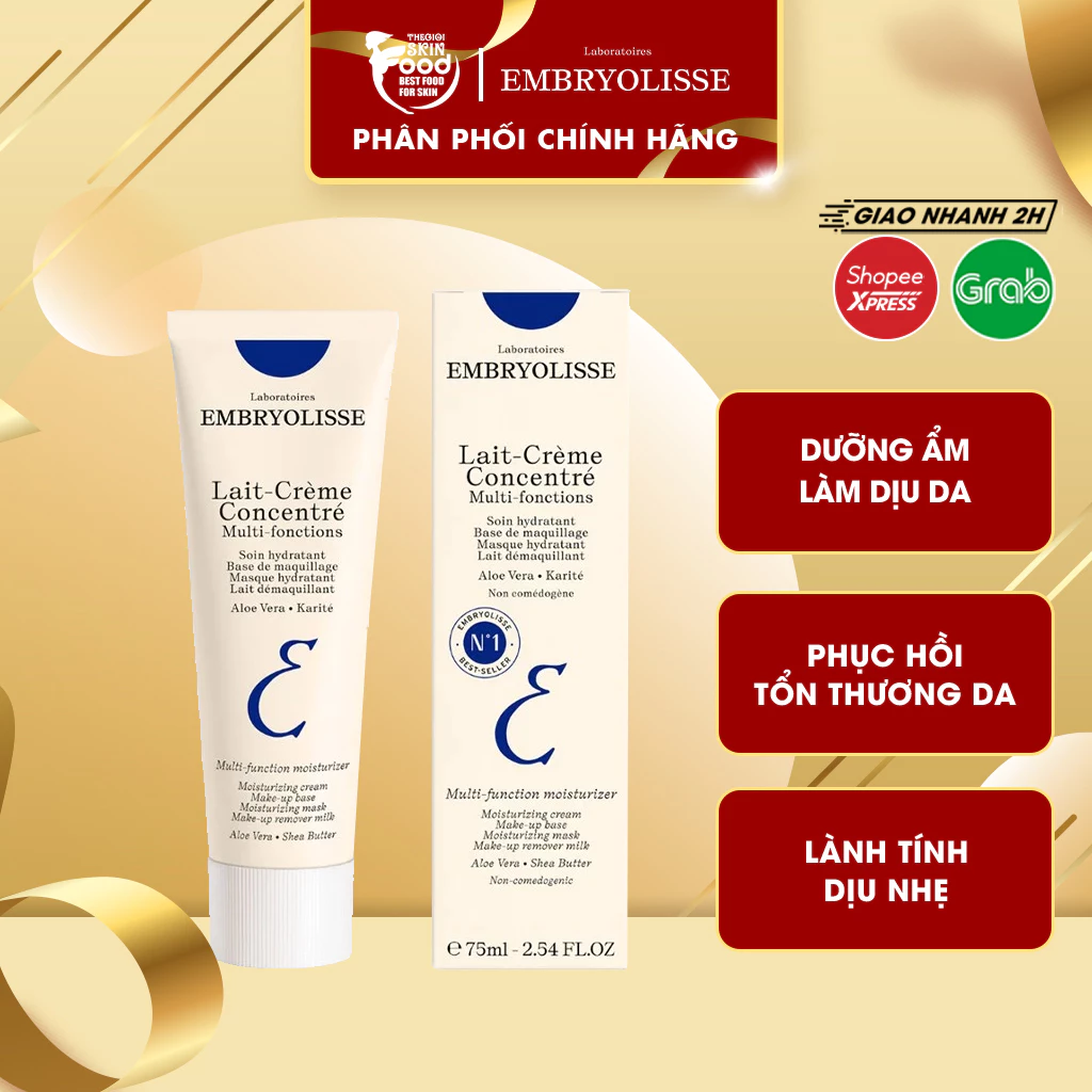 Sữa Dưỡng Ẩm, Làm Dịu, Phục Hồi Da Embryolisse Lait Creme Concentré