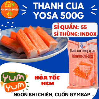 Thanh Cua Yosa LiChuan, chuẩn vị surimi 250-500g. Thơm ngon, đậm vị, món lạ, ăn liền sau khi chiên. Ăn vặt An Phát Phát