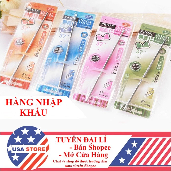 Cây Kim Nặn Mụn 2 Đầu Cầm Tay Thép Không Gỉ Loại 1 Dùng Trong Spa Thẫm Mỹ Viện