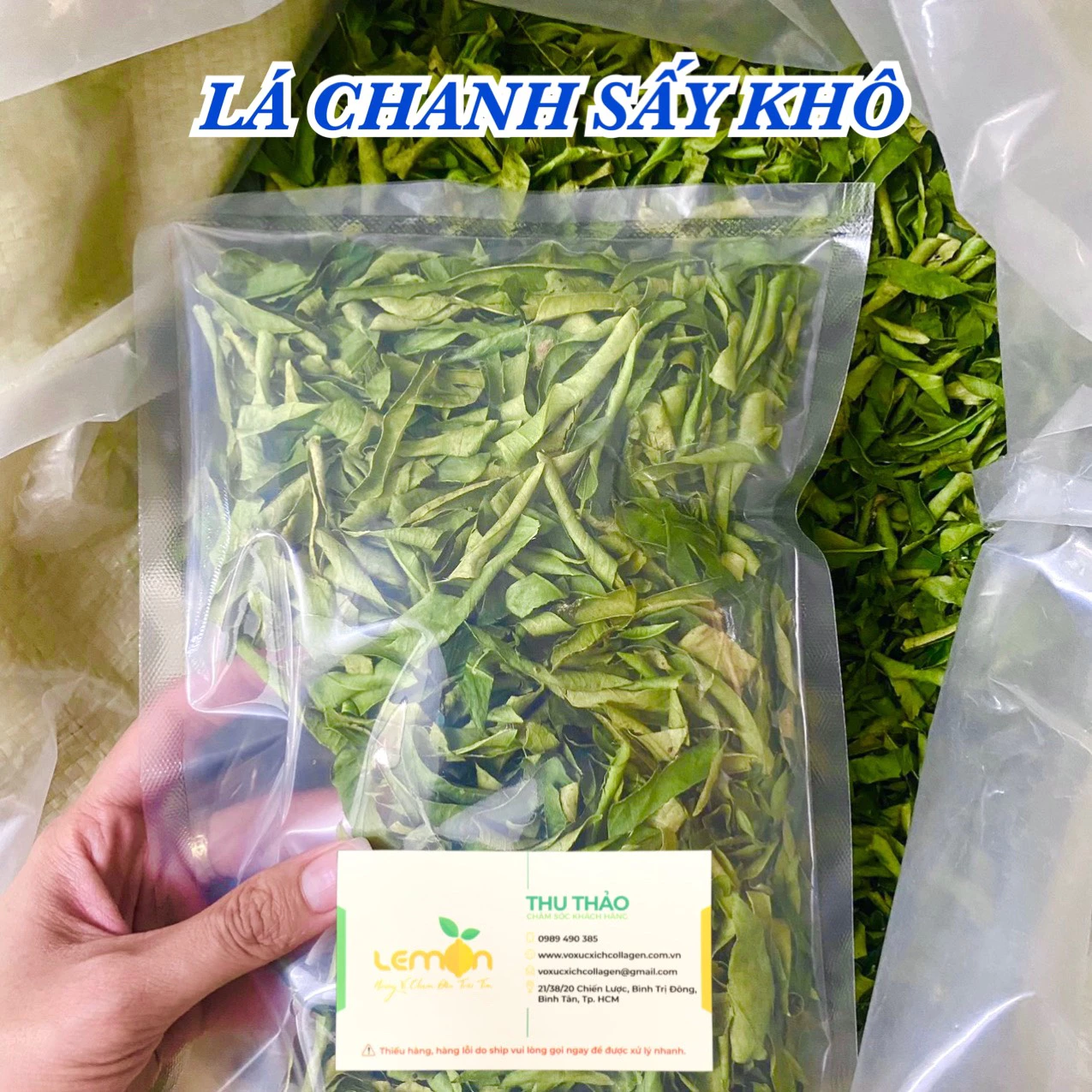 [20g-100g] Lá chanh sấy khô làm khô gà lá chanh, nấu món Á, nấu nước xông - SỈ GIÁ TỐT