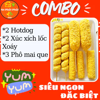 Phô mai que ngon 500g, hotdog. Phô mai viên kéo sợi, thơm ngon, đậm vị mozzarella. Món ăn vặt tiện lợi An Phát Phát