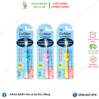 Bàn Chải Đánh Răng Cotton Cho Bé Mini Soft