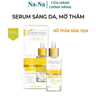 Serum sáng da, mờ thâm, nám tàn nhan Bielenda Super Power Mezo Skin Clinic Professional Active Brightening 30ml