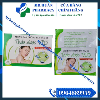 Miếng dán chống say tàu xe thảo dược VID, VIO (Hộp 2 miếng) - Hiệu quả liên tục trong 72 giờ