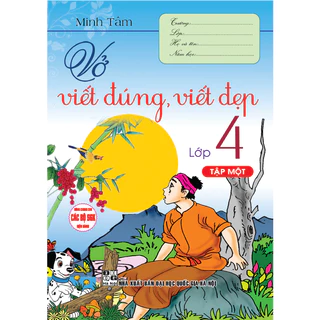 sách - Vở viết đúng, viết đẹp lớp 4 (tập 1) - dùng chung cho các bộ sgk hiện hành