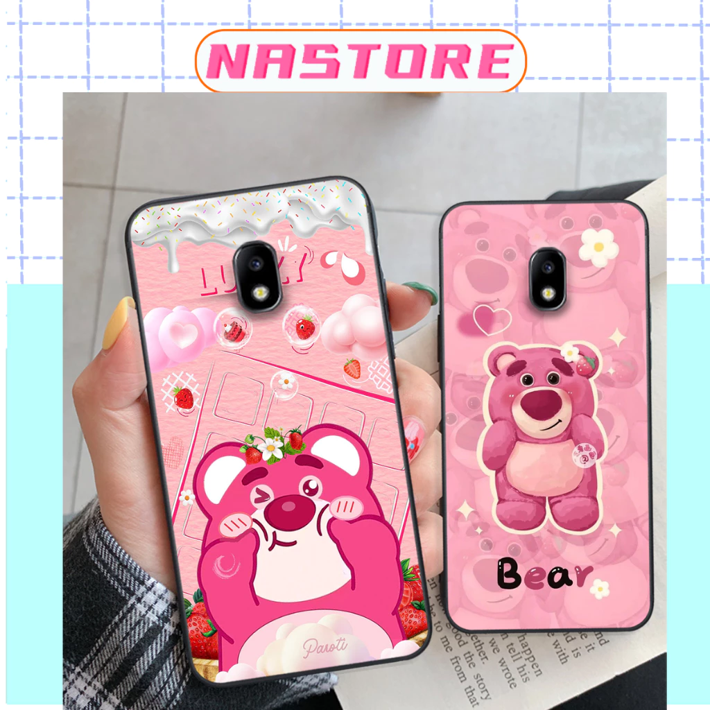 Ốp lưng Samsung J3 Pro / J5 Pro / J7 Pro / J7 Plus gấu dâu Lotso cute giá rẻ mới nhất cực đẹp