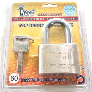 Ổ khoá Yeti 6cm chính hãng hợp kim chìa khoá solex