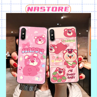 Ốp lưng Xiaomi Redmi 7A / 8A / 9A gấu dâu Lotso cute giá rẻ mới nhất cực đẹp