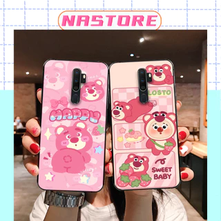 Ốp lưng Oppo A5 2020 / A9 2020 gấu dâu Lotso cute giá rẻ mới nhất cực đẹp