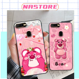 Ốp lưng Oppo A5s / A7 / F9 / A12 / Realme 2 Pro gấu dâu Lotso cute giá rẻ mới nhất cực đẹp