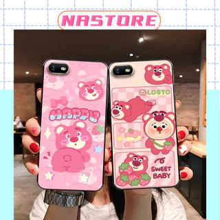 Ốp lưng Oppo A3s / A1k / Realme C1 / Realme C2 gấu dâu Lotso cute giá rẻ mới nhất cực đẹp