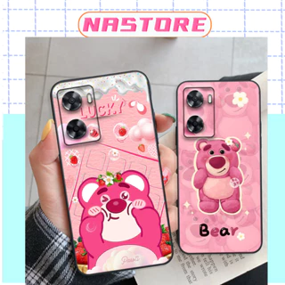 Ốp lưng Oppo A57 2022 - Oppo A57 4G - Oppo A77s gấu dâu Lotso cute giá rẻ mới nhất cực đẹp