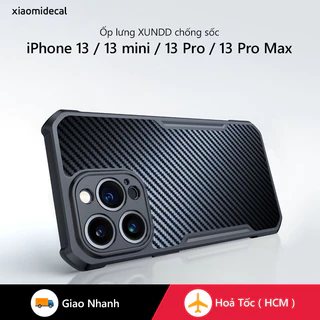 Ốp lưng XUNDD iPhone 13 / mini / 13 Pro / 13 Pro Max chống sốc, magsafe, vân carbon