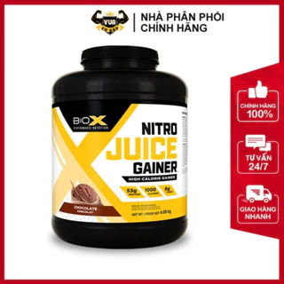 Sữa Tăng Cân Nitro Juice Gainer Biox Hộp 4.08Kg