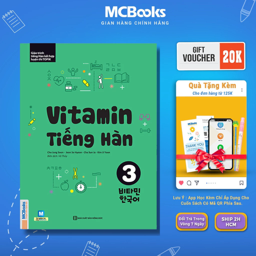 Sách - Vitamin tiếng Hàn 3 Mcbooks