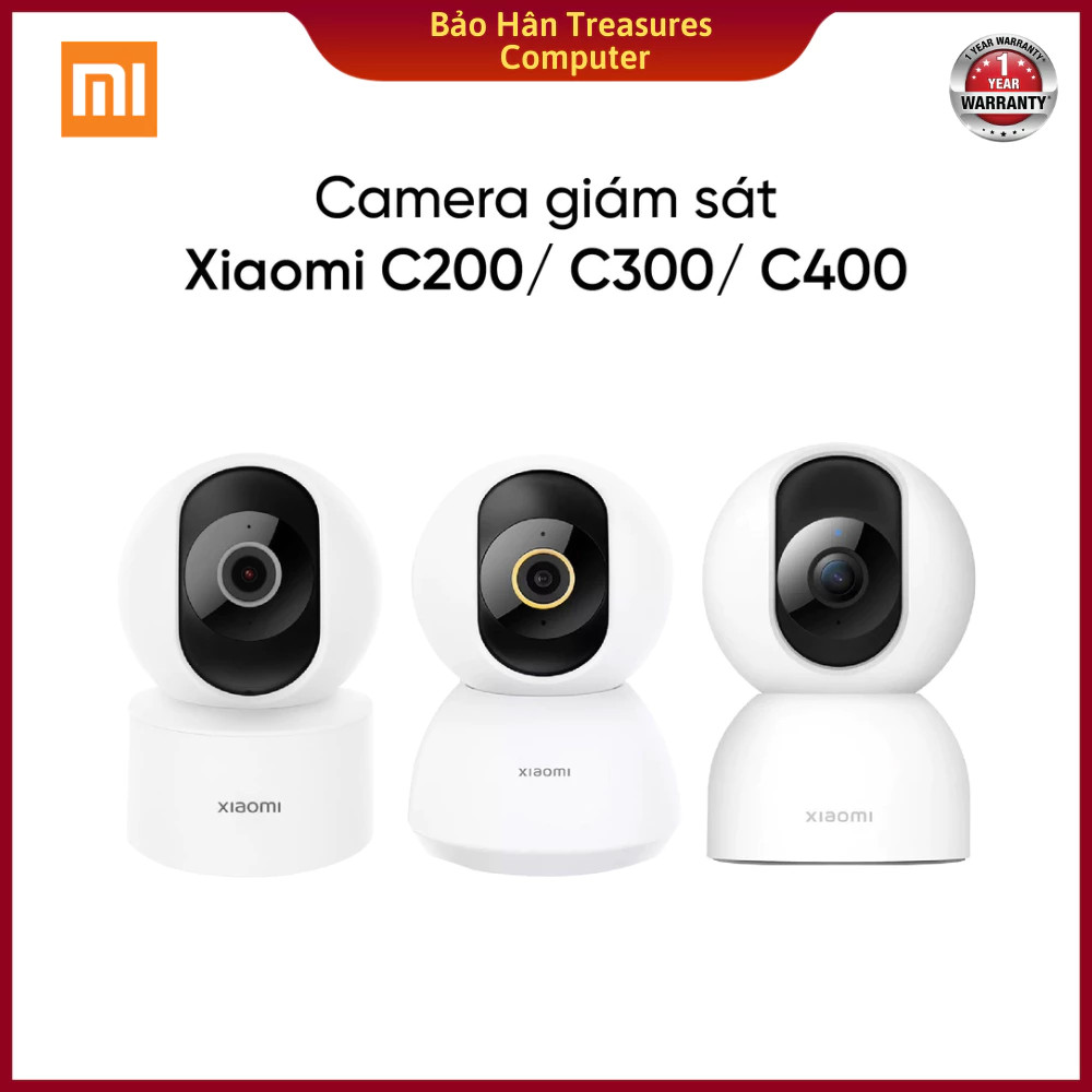 Camera Giám Sát Xiaomi Bản Quốc Tế C200/ C300/ C400 - Theo Dõi, Chống Trộm Gia Đình