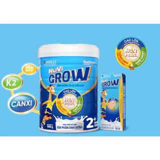 [Mẫu mới+quà] + (siêu rẻ)  Sữa Bột Nuvi Grow thay thế Nuvita Grow Diamond 2+ 900g (Date mới)