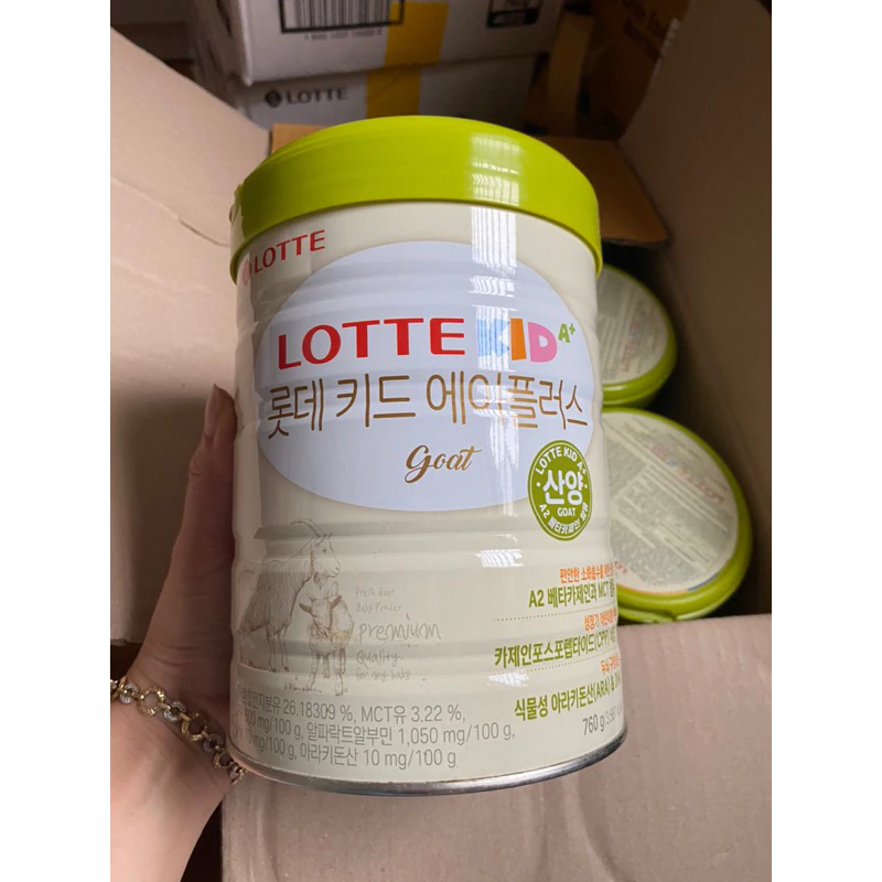 [ Kèm quà ] Sữa Dê Lotte Kid A+ Hàn Quốc, bổ sung canxi hỗ trợ phát triển chiều cao cho trẻ 760g