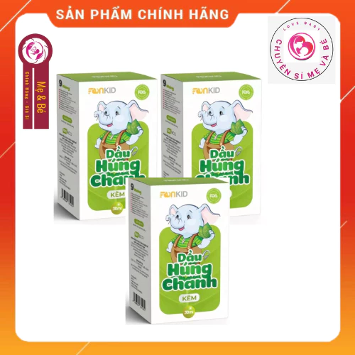 [Giá sĩ] Combo 3 hộp Dầu Húng Chanh Kẽm 30Ml Faneco