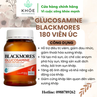 Viên uống Blackmores Glucosamine 1500mg Úc (180 viên) mẫu mới