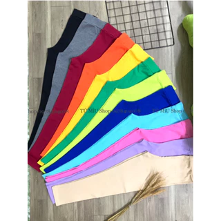 Quần legging dài nữ nhiều màu có túi lưng cao dài ngang mắt cá chân,quần legging nữ mặc nhà chất thun cotton borip cao c