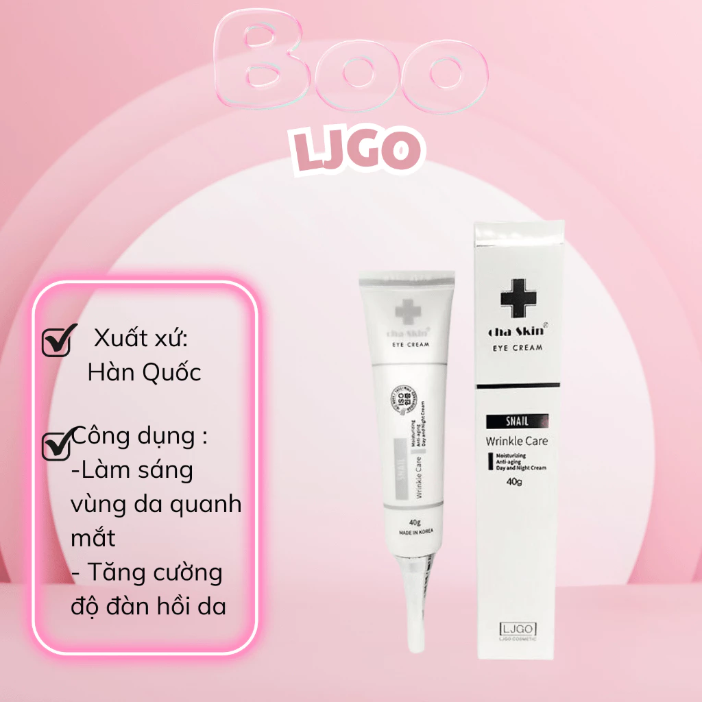 Kem dưỡng mắt LJGO Snail Wrinkle Care