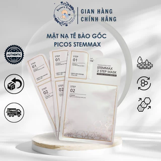 Mặt nạ tế bào gốc PiCos Stemmax 2 Step giảm mụn dưỡng trắng cấp ẩm tái tạo phục hồi da hộp 5 miếng