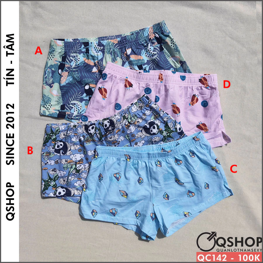 QUẦN NGỦ NAM THUN COTTON QSHOP QC142