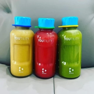 [Duran-Đức] Chai thủy tinh YOUTILITY 1000ml trung tính chịu nhiệt đựng nước uống, sinh tố, nước ép