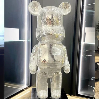 BearBrick Bling Cao Cấp Size 50 - 80 , Tượng Gấu Bụng Phệ Lấp Lánh Sang Chành