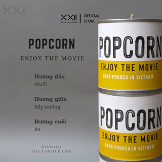 Nến thơm Popcorn 250g tinh dầu US sáp đậu nành tự nhiên tốt cho sức khoẻ giúp thư giãn dễ ngủ trang trí nhà cửa quà tặng