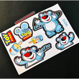 DDXM -  DECAL HÌNH CON  GẤU  DÂU HỒNG LOTSO MẪU MỚI