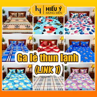 Ga giường thun lạnh 1m2-1m4-1m6-1m8 nệm 20cm, ga lẻ thun lạnh 1m2-1m4-1m6-1m8 | Mùng mền Hiếu Ý