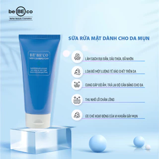 [BEBECO] Sữa rửa mặt ngăn ngừa mụn giảm mụn, kiềm dầu thu nhỏ lỗ chân lông BEBECO l AC-T-Line Hàn Quốc 170ml