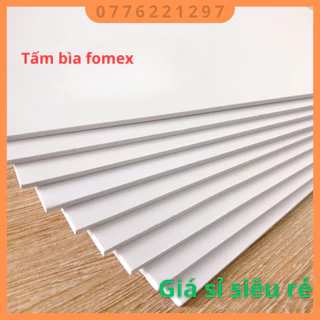 Tấm bìa mô hình, fomex trắng dày 2mm, 2.7mm đủ kích thước A2, A3, A4, Nguyên liệu làm mô hình hanmade, kiến trúc