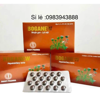 viên uống bổ gan lợi mật Boganew,hộp 100 v,tăng cường chức năng gan ,