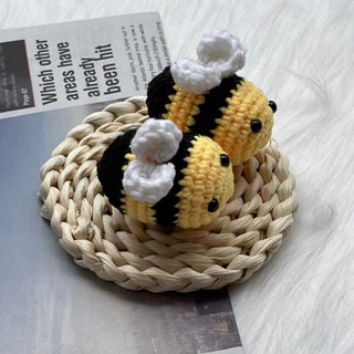 Móc khoá con ong len handmade