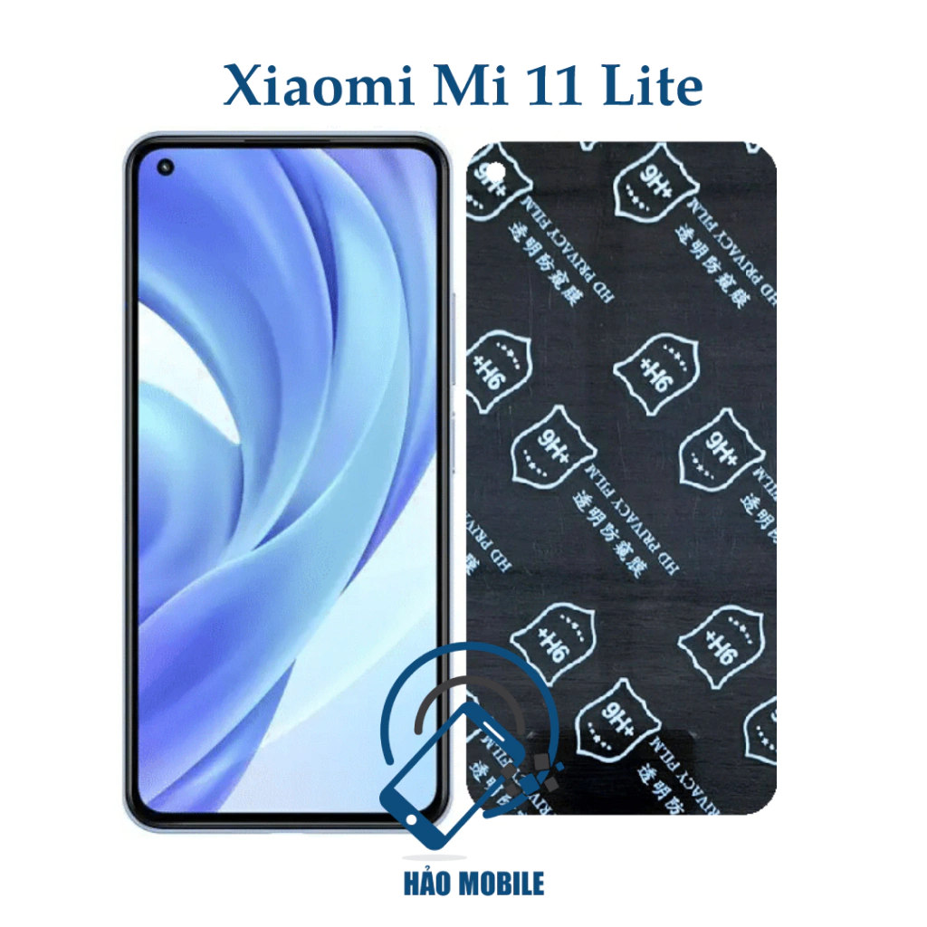 Dán chống nhìn trộm Xiaomi Mi 11 Lite (5G) - Dán cường lực dẻo nano 9H+