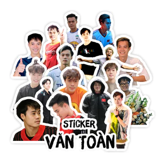 Sticker 10 ảnh cầu thủ Văn Toàn bóng đá ĐTVN (có in theo yêu cầu)