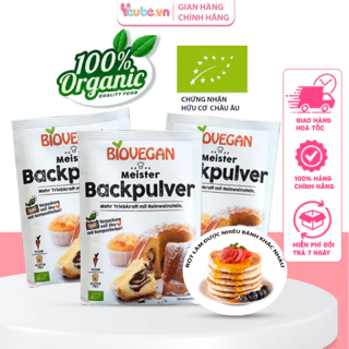 Bột Nở Hữu Cơ BIOVEGAN 17G Organic An Toàn Làm Bánh Cho Bé Ăn Dặm Yeubevn