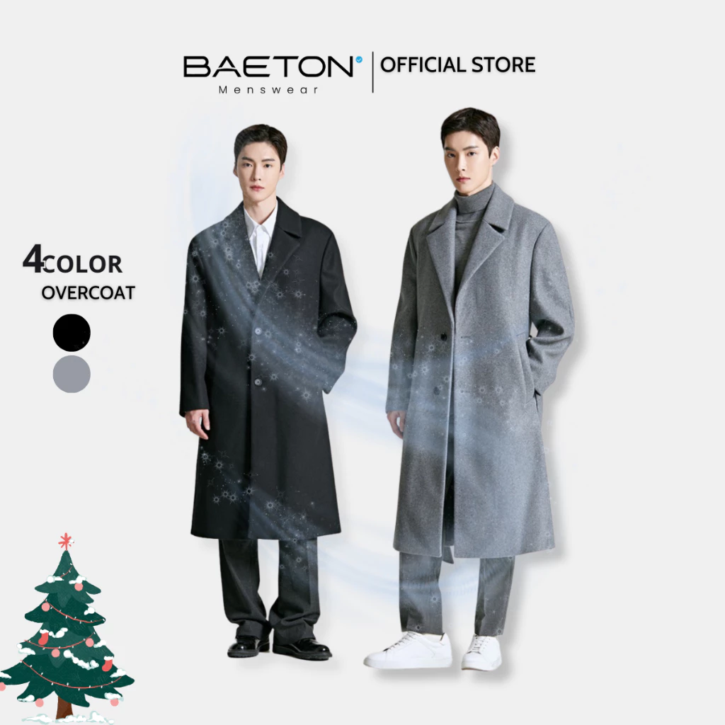 Áo khoác mangto nam ARMCEO Overcoat dạ lông cừu cao cấp Basic - K01