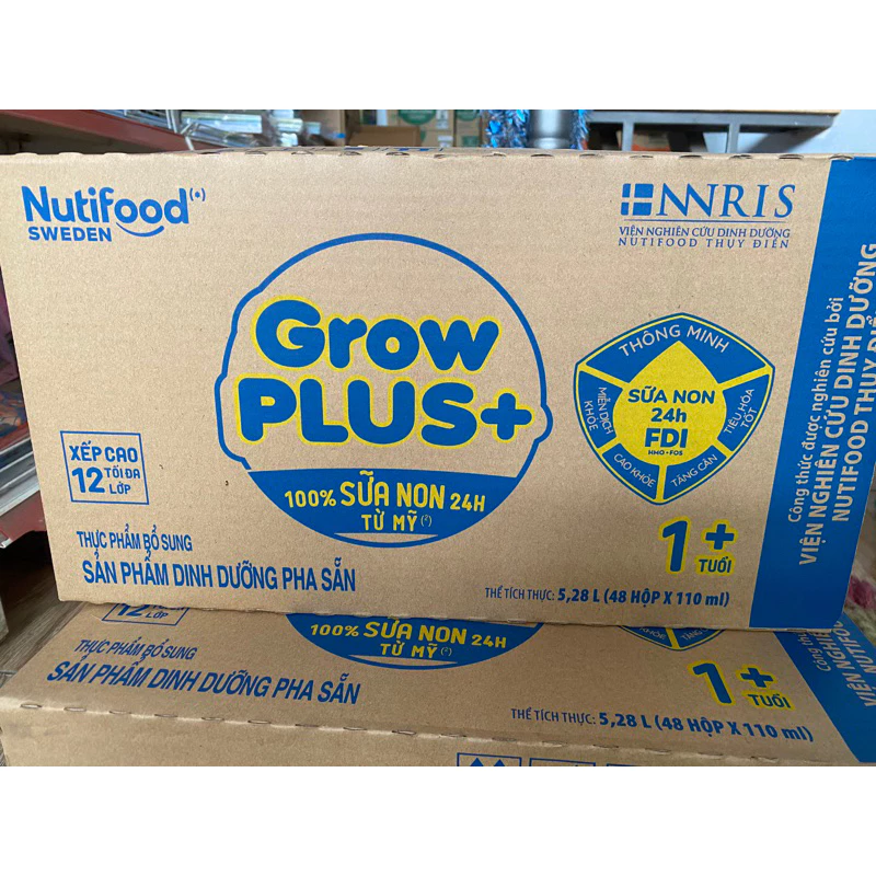 Sữa pha sẵn Growplus vàng non tăng đề kháng 110ml