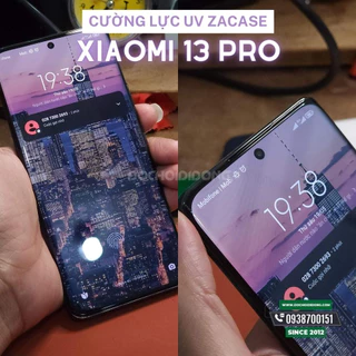 Miếng dán cường lực Xiaomi 12 Pro / Mi 12s Ultra / Mi 13 Pro / Mi 13 Ultra Zacase keo UV cao cấp