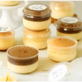 10 cốc đựng Pudding Béo có nắp (125ml-140ml)