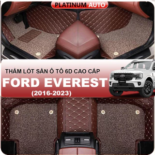 Thảm lót sàn ô tô 6D Ford Everest (2016-2024) - Da PU cao cấp, Không mùi, Giảm 20% tiếng ồn