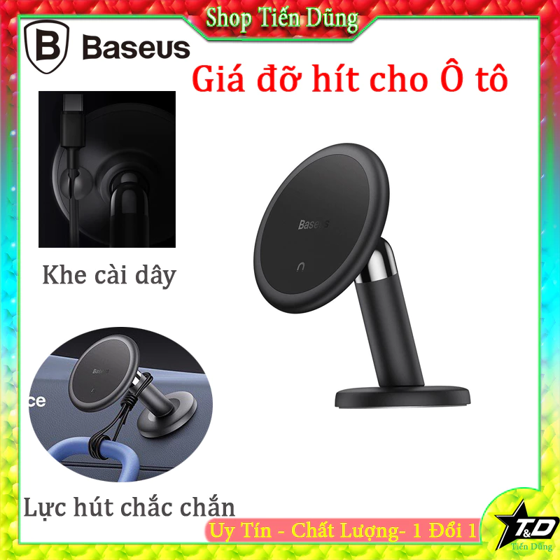 Giá Đỡ Điện Thoại Từ Tính Nam Châm Trên Ô tô 360 Độ Baseus C01 Magnetic Phone Holder Lực Hút Siêu Chắc