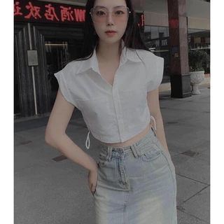 Áo trắng croptop