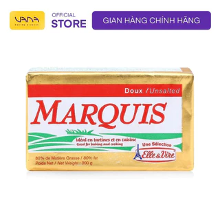 BƠ LẠT (NHẠT) THỰC VẬT MARQUIS ELLE&VIRE (200G)